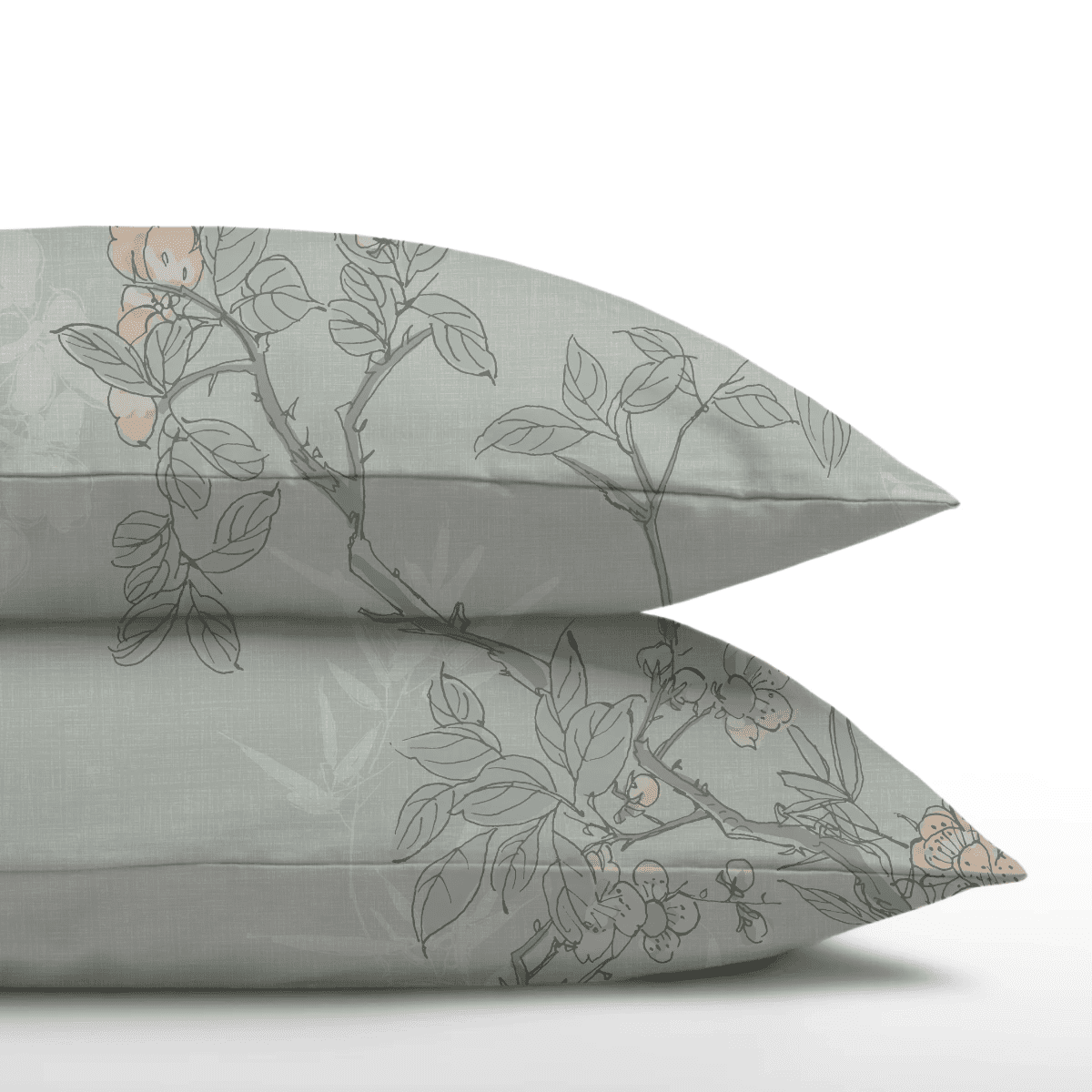 Zelesta Royalbed Kussensloop Set van 2 - Aqua Forest-Zelesta.nl