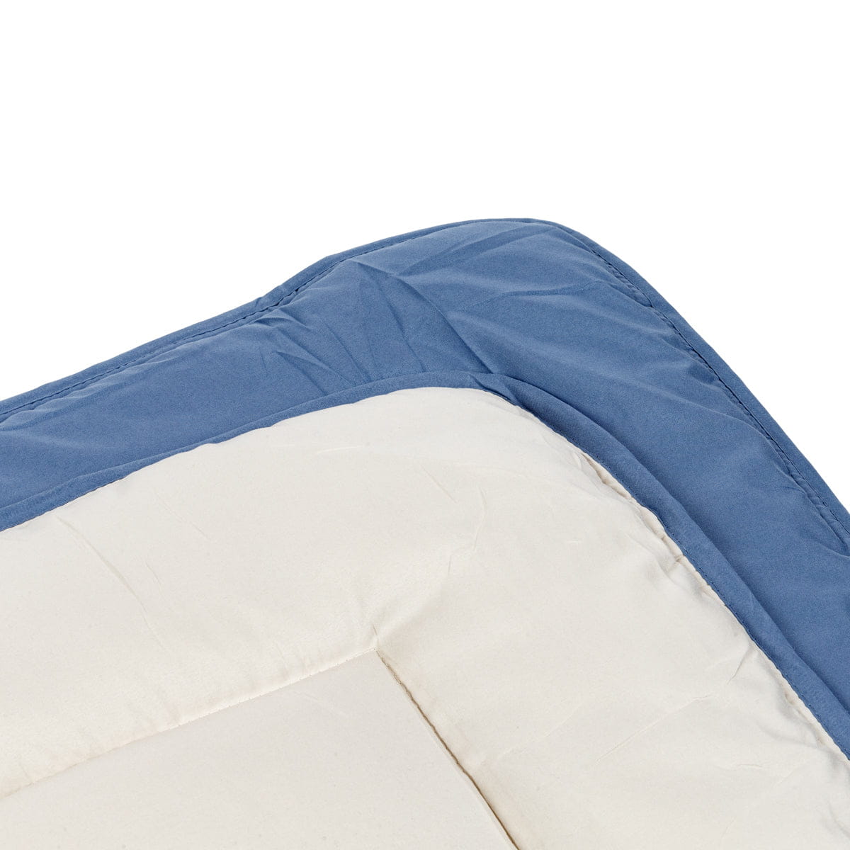 2 kleuren dekbed mastiek blauw