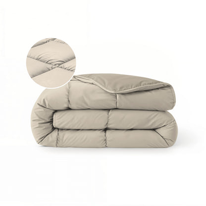 Zelesta Comfort Duo Zomerdekbed - Taupe & Champagne