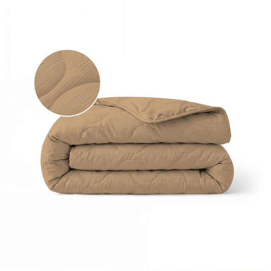 Zelesta Special Mousseline Zomerdekbed - Warm zacht beige