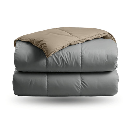 Zelesta Premiumbed Katoen - Anthracite & Taupe-Zelesta.nl