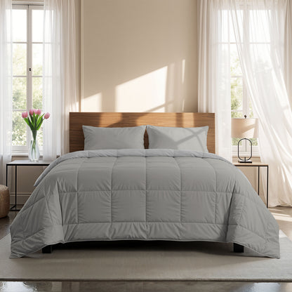 Zelesta Comfort Duo Zomerdekbed - Grijs & Zachtgrijs