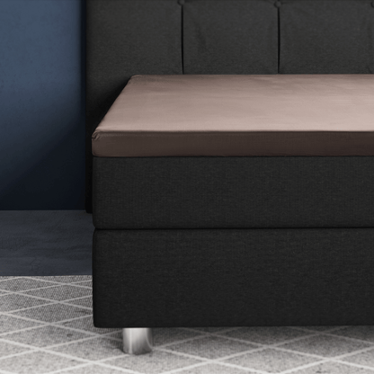 Primaviera Deluxe Topper Satijn Hoeslaken Taupe