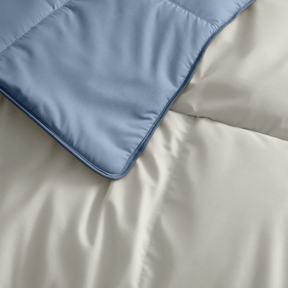Zelesta Premiumbed Katoen - Dream Blue & Cream-Zelesta.nl
