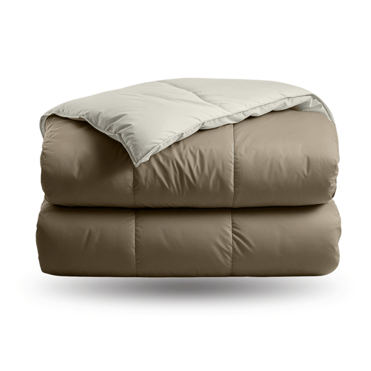 Zelesta Premiumbed Katoen - Taupe & Cream-Zelesta.nl