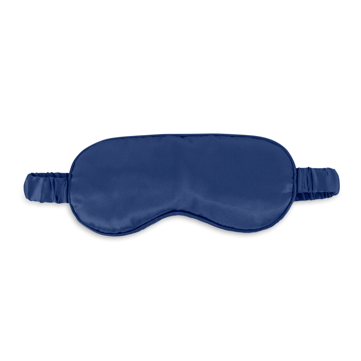 De Zelesta Sleeping Beauty Set - Bliss Blue heeft een blauw satijnen slaapmasker met een elastische band, afgebeeld op een witte achtergrond - een anti-aging must-have voor je nachtelijke routine.