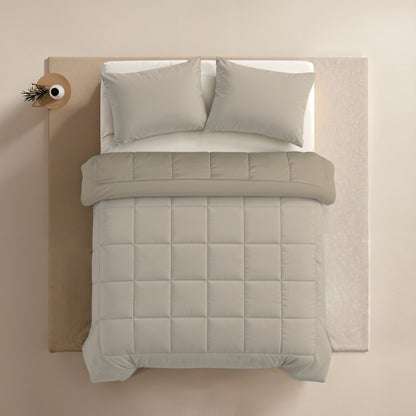 Zelesta Comfort Duo Zomerdekbed - Taupe & Champagne