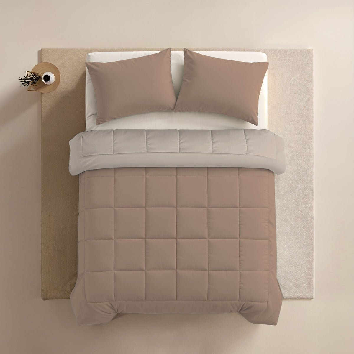 Zelesta Comfort Duo Zomerdekbed - Terra & Zand