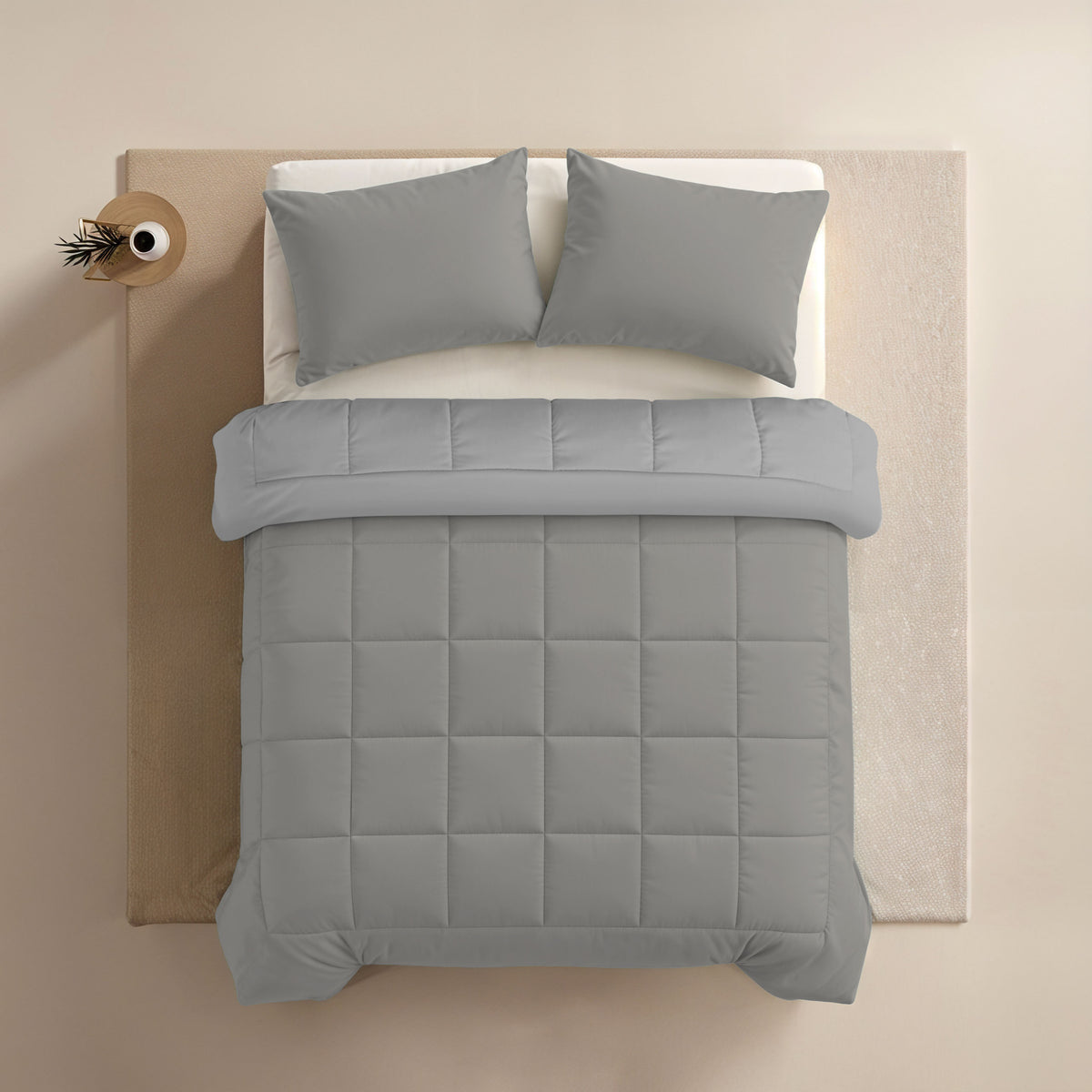Zelesta Comfort Duo Zomerdekbed - Grijs & Zachtgrijs