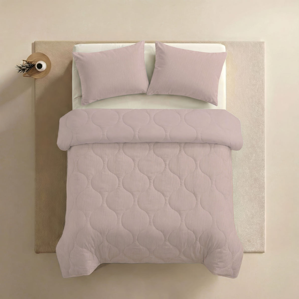 Zelesta Special Mousseline Zomerdekbed - Zachtroze