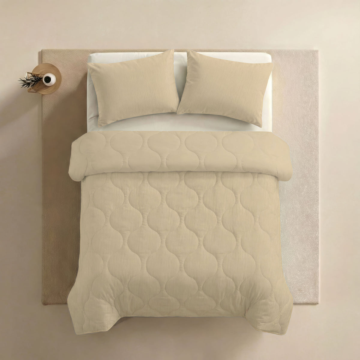Zelesta Special Mousseline Zomerdekbed - Zacht botergeel