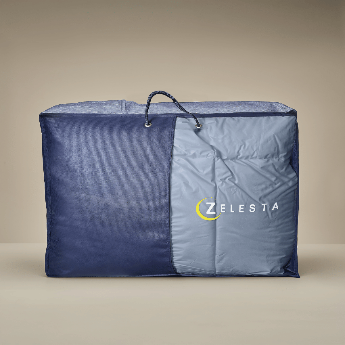 Zelesta Premiumbed Katoen - Dream Blue & Cream-Zelesta.nl