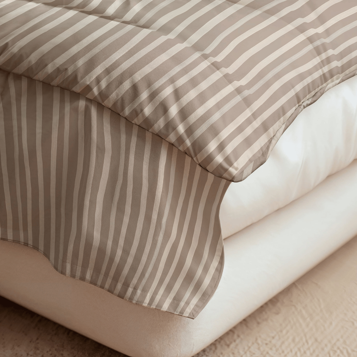 Zelesta Royalbed Katoen - Brown Stripes-Zelesta.nl