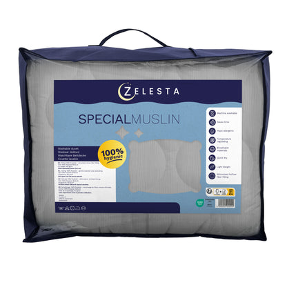 Zelesta Special Mousseline Zomerdekbed - Lichtgrijs