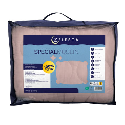 Zelesta Special Mousseline Zomerdekbed - Zachtroze