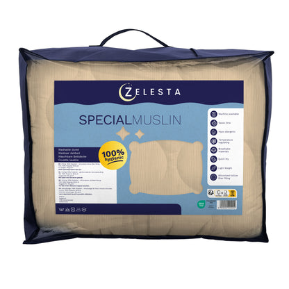Zelesta Special Mousseline Zomerdekbed - Zacht botergeel