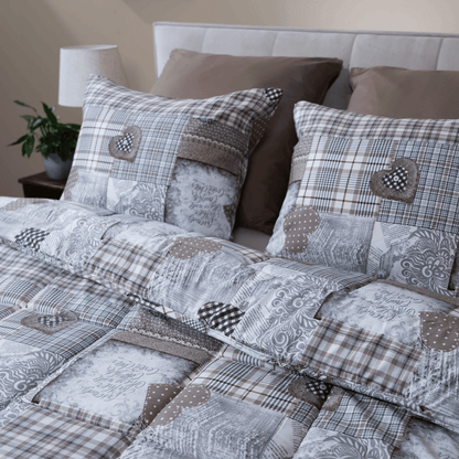Zelesta Wonderbed Kussensloop Set van 2 - Patchwork Hearts