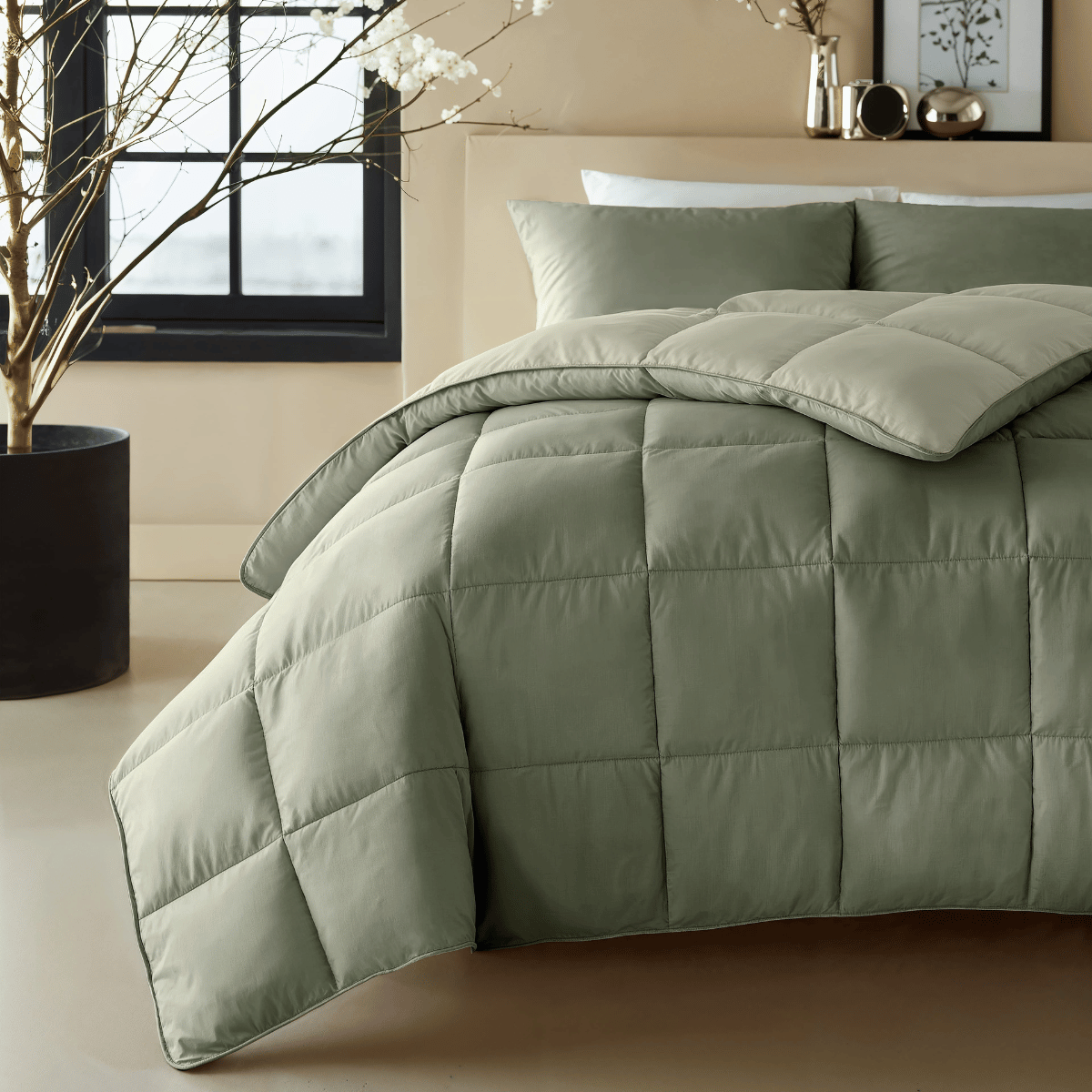 Zelesta Premiumbed Katoen - Olive & Mint-Zelesta.nl