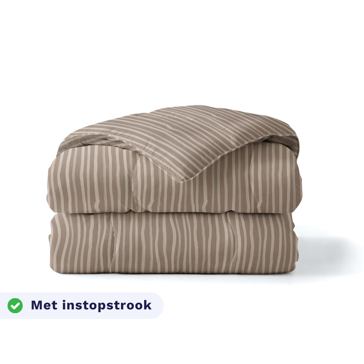 Zelesta Royalbed Katoen - Brown Stripes-Zelesta.nl
