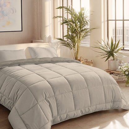 Zelesta Comfort Duo Zomerdekbed - Taupe & Champagne