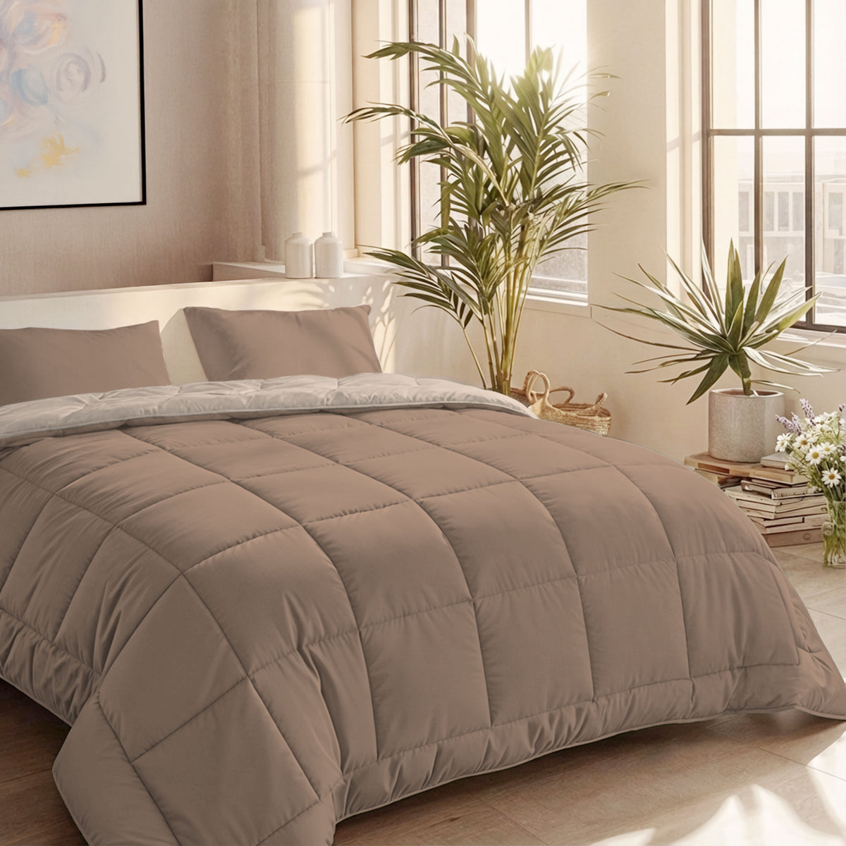 Zelesta Comfort Duo Zomerdekbed - Terra & Zand