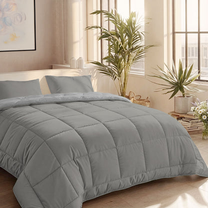 Zelesta Comfort Duo Zomerdekbed - Grijs & Zachtgrijs