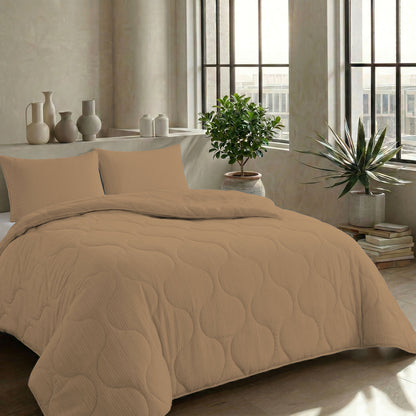 Zelesta Special Mousseline Zomerdekbed - Warm zacht beige