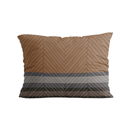 Zelesta Royalbed Kussensloop Set van 2 - Brown Stripes-Zelesta.nl