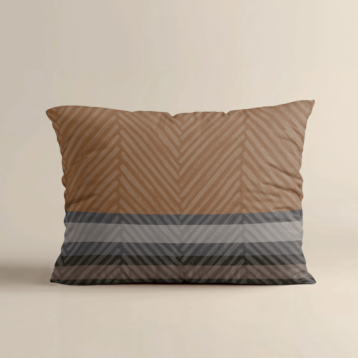 Zelesta Royalbed Kussensloop Set van 2 - Brown Stripes-Zelesta.nl