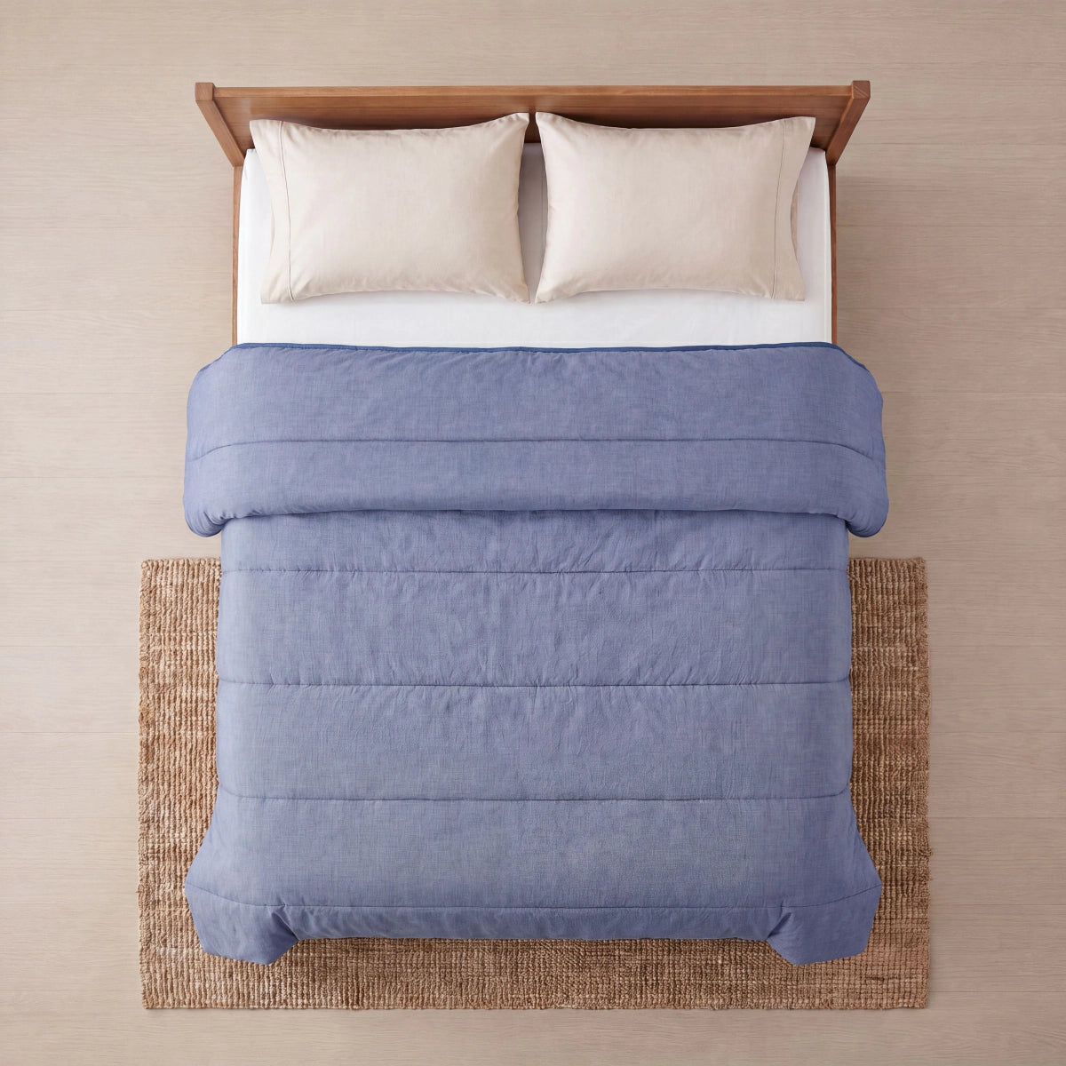 Zelesta Comfort Structure Zomerdekbed - Denim