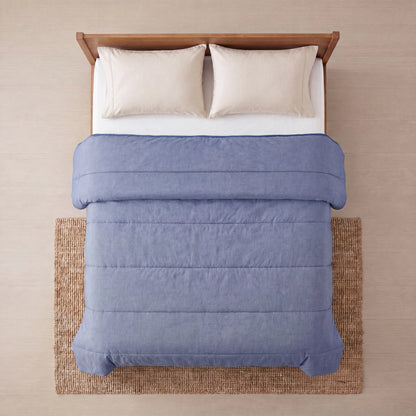 Zelesta Comfort Structure Zomerdekbed - Denim