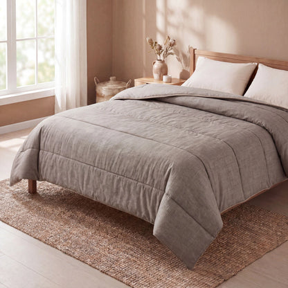 Zelesta Comfort Structure Zomerdekbed - Light Grey Antracite
