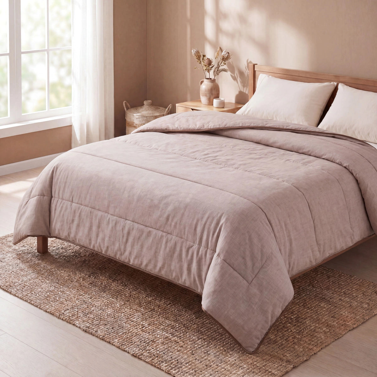 Zelesta Comfort Structure Zomerdekbed - Taupe