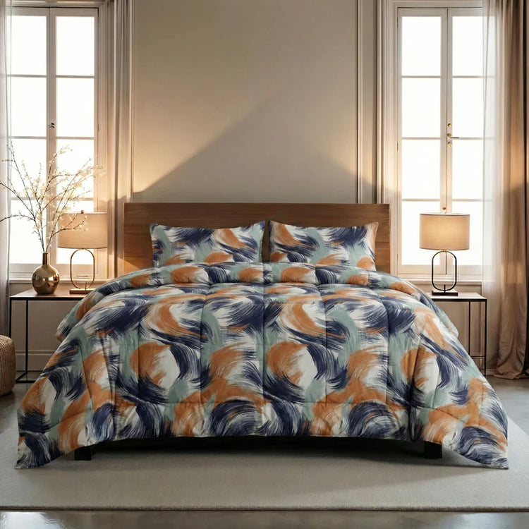 Zelesta Comfort Design dekbed zonder overtrek op een opgemaakt bed.