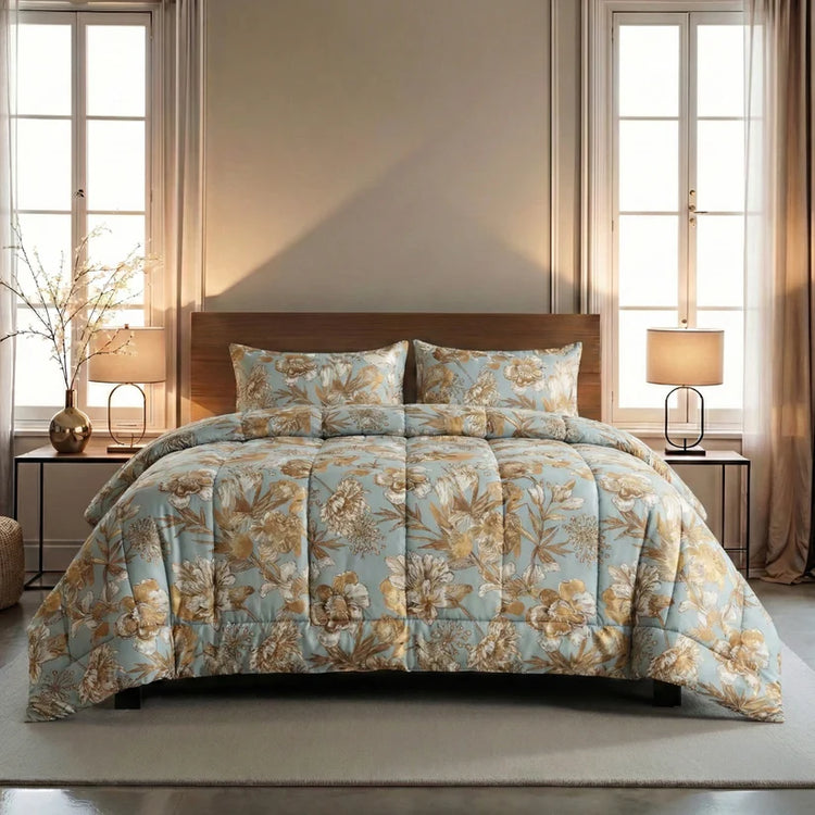 Zelesta Comfort Design dekbed zonder overtrek op opgemaakt bed.