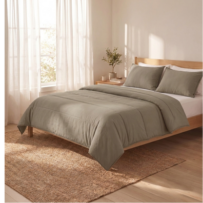 Zelesta Comfort Uni Zomerdekbed - Natureltaupe