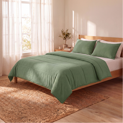 Zelesta Comfort Uni Zomerdekbed - Saliegroen