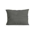 De Zelesta Comfort Uni kussenslopen set van 2 in antraciet is gemaakt van superzachte microvezel, meet 60x70cm, vertoont lichte kreukels en wordt getoond tegen een witte achtergrond.