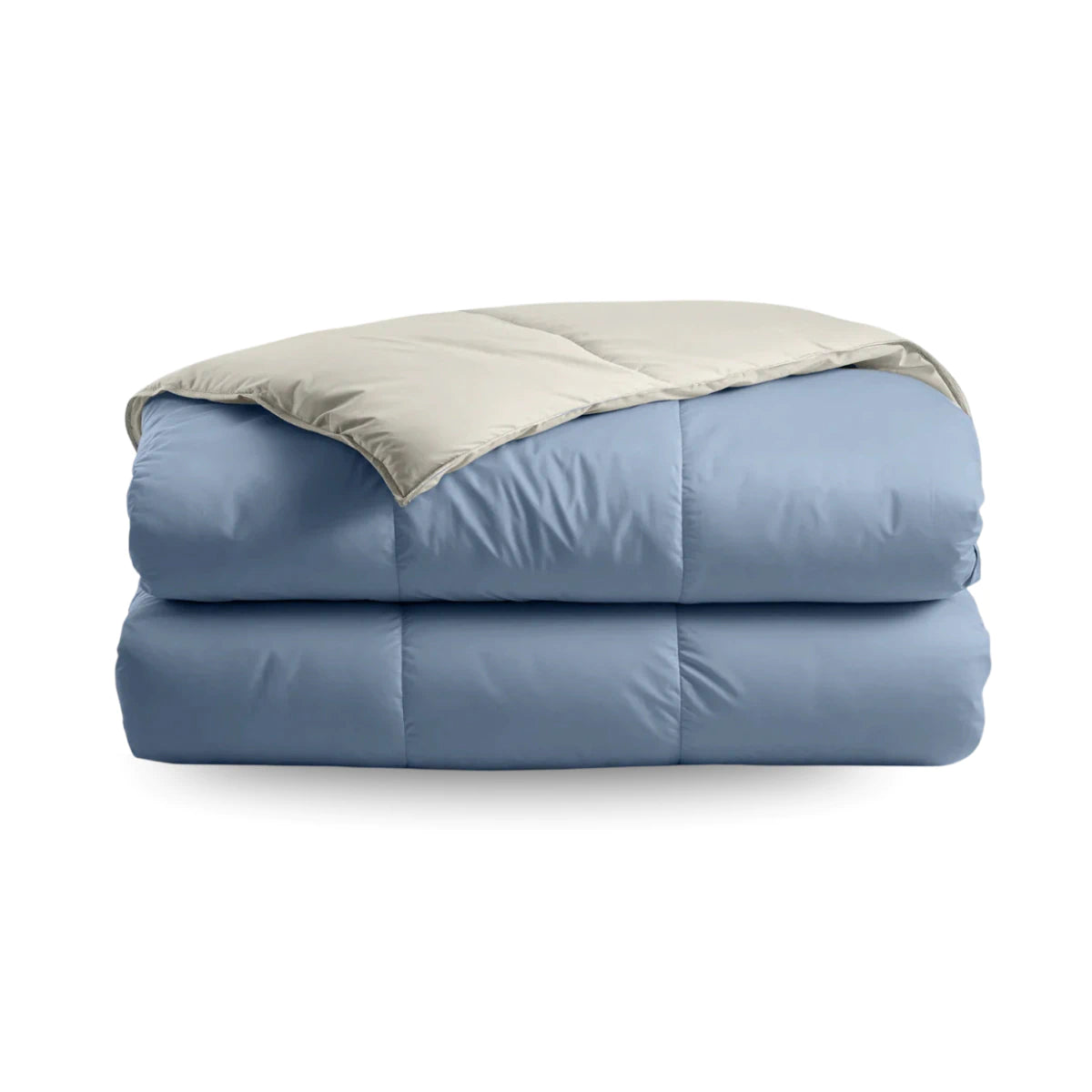Zelesta Deluxe Duo Percale Katoen Zomerdekbed - Droomblauw & Crème
