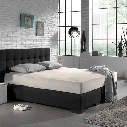 Hoeslaken Enkel Jersey Creme