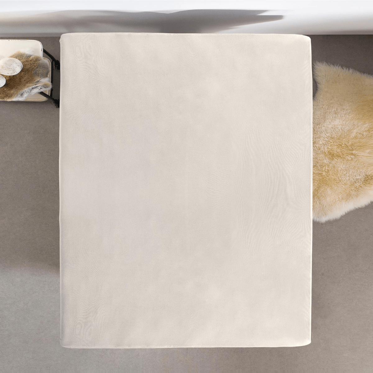 Hoeslaken Enkel Jersey Creme