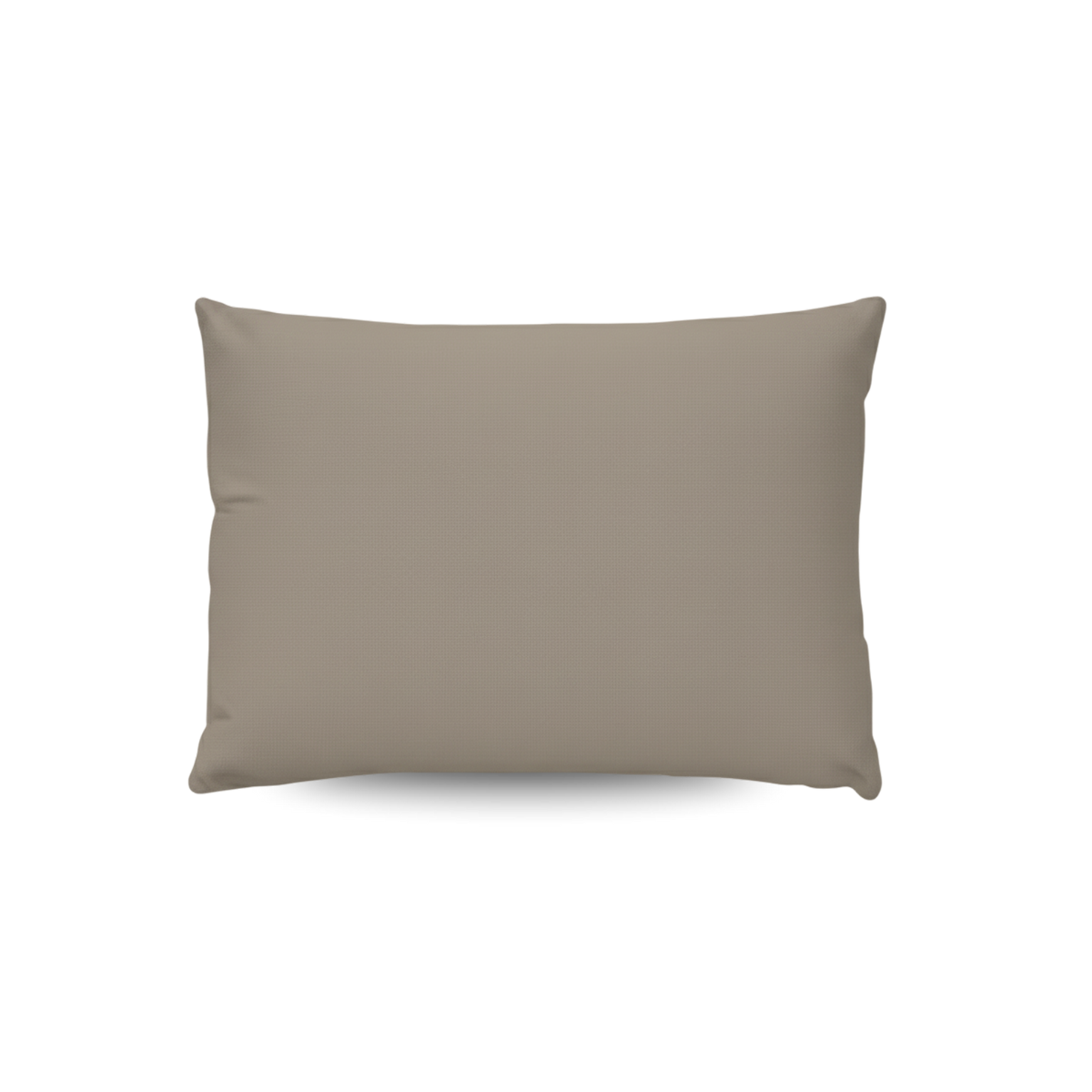 De Zelesta Wonderbed Kussensloop Set van 2 in naturel taupe heeft rechthoekige, effen kussenslopen met een gladde textuur en superzachte microvezel, afgebeeld tegen een witte achtergrond.