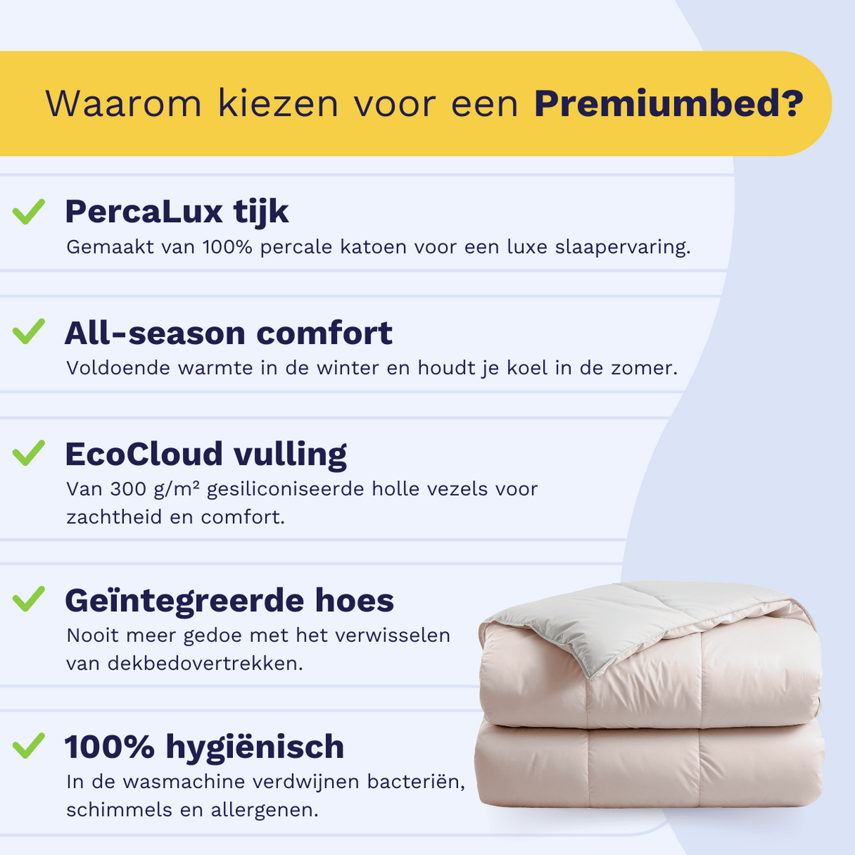 Zelesta Premiumbed Katoen - Silk & Coconut Cream-Zelesta.nl