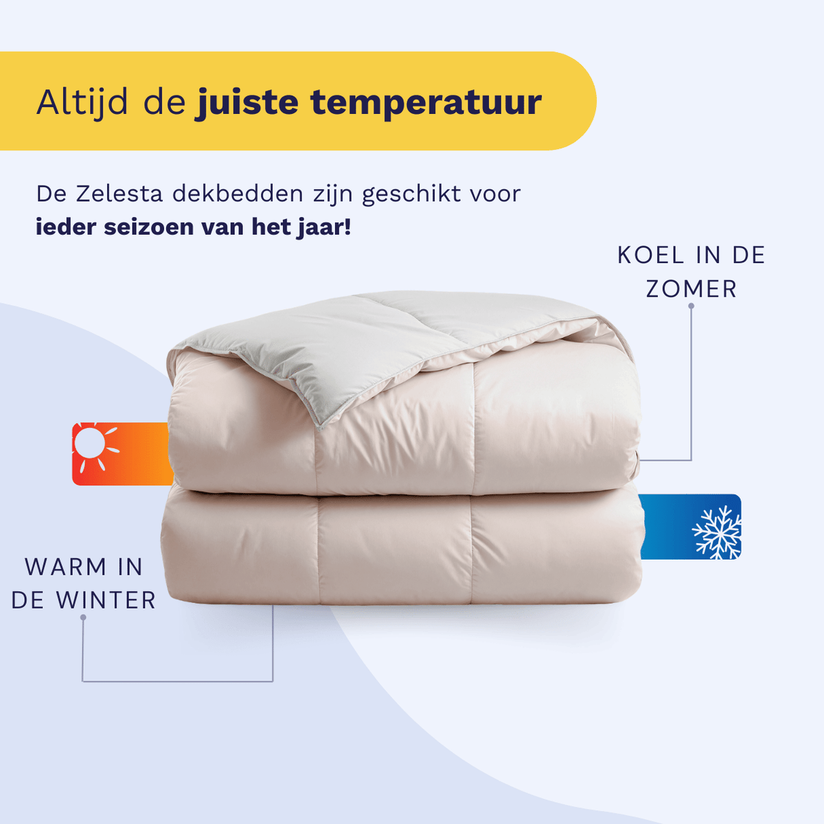 Zelesta Premiumbed Katoen - Silk & Coconut Cream-Zelesta.nl