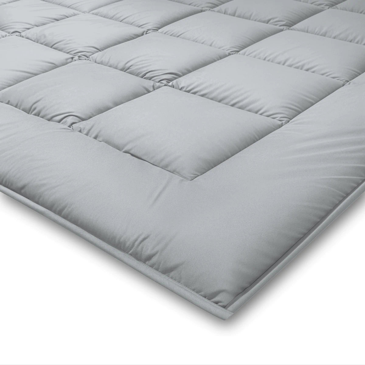 Zelesta Pure Duo Katoen Zomerdekbed - Lichtgrijs & Botergeel