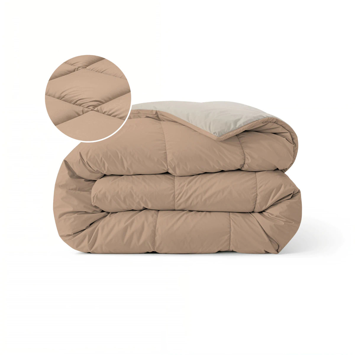 Zelesta Pure Duo Katoen Dekbed - Rozebruin & Betonbruin