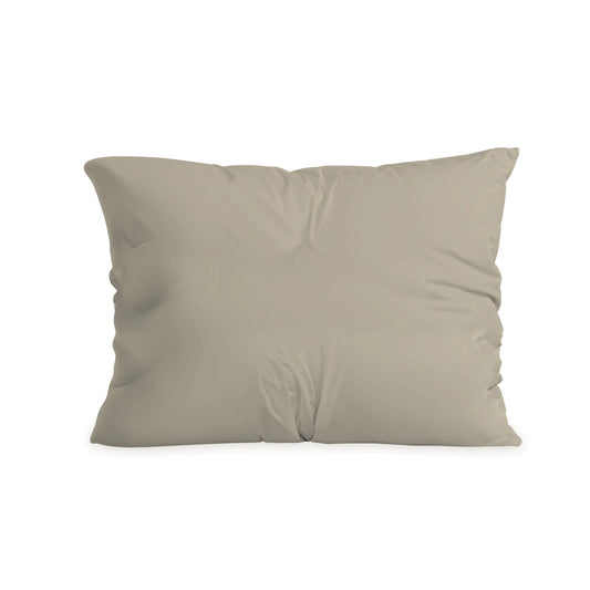 Zelesta Pure Duo Katoen Kussensloop set van 2 - Warmgrijs