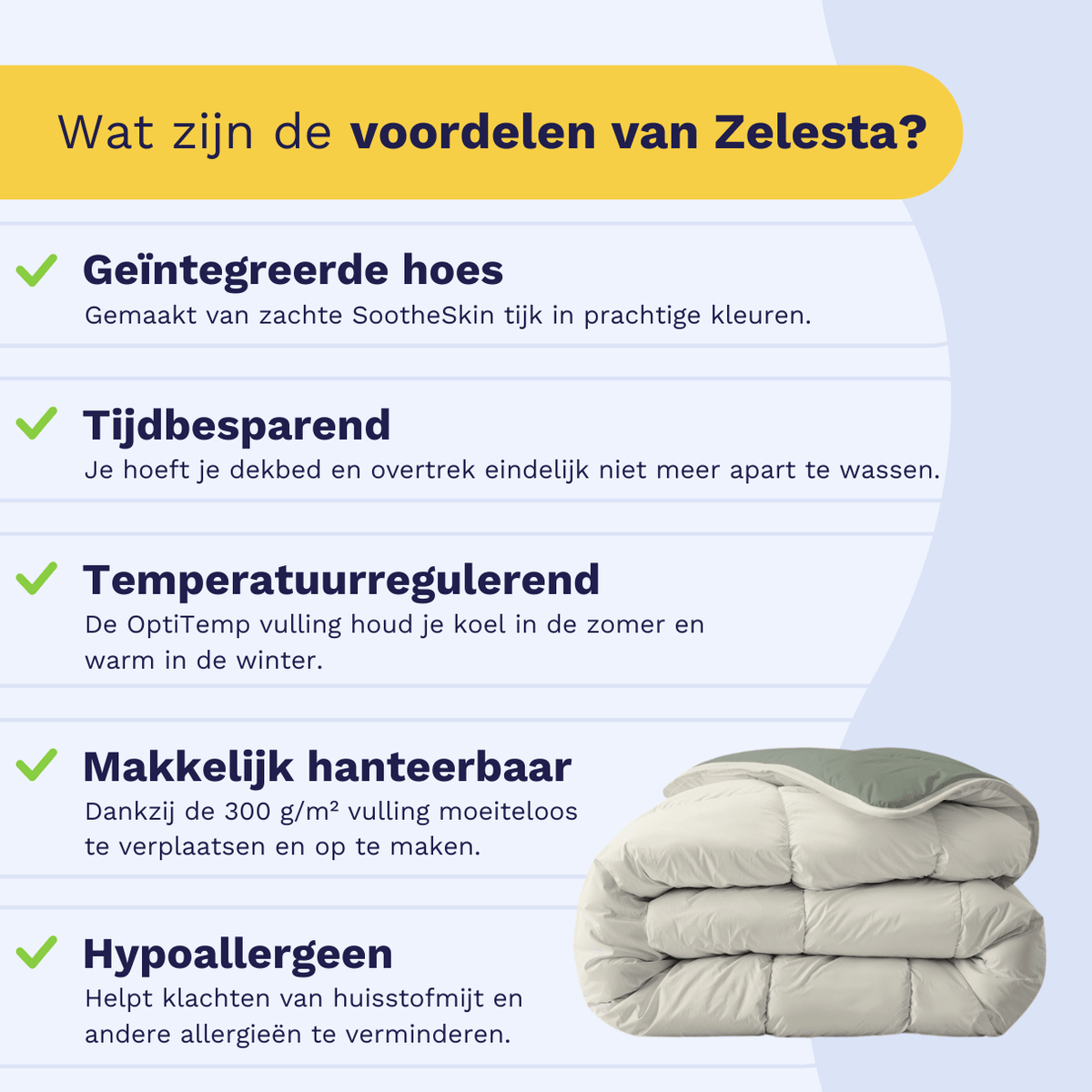 Zelesta Royalbed - Green & Cream-Zelesta.nl