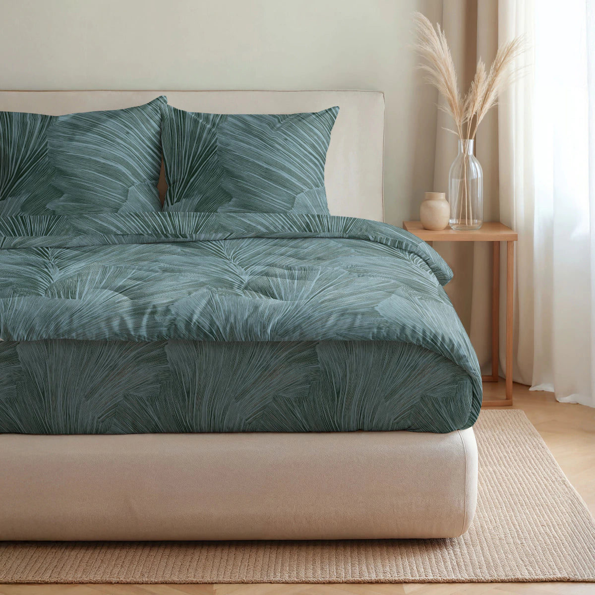 Zelesta Royalbed Katoen - Botanical Green-Zelesta.nl
