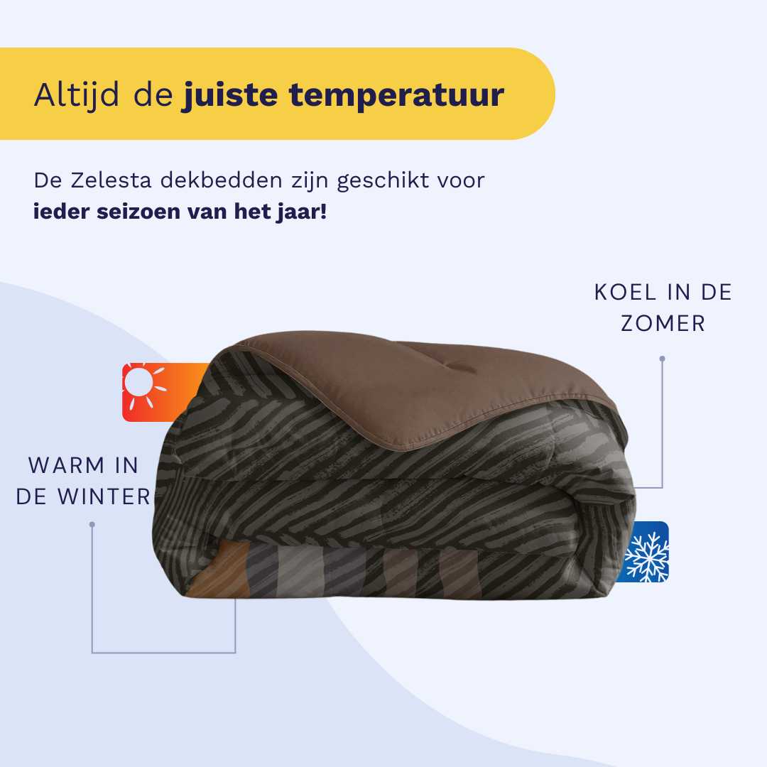 Zelesta Royalbed - Brown Stripes-Zelesta.nl